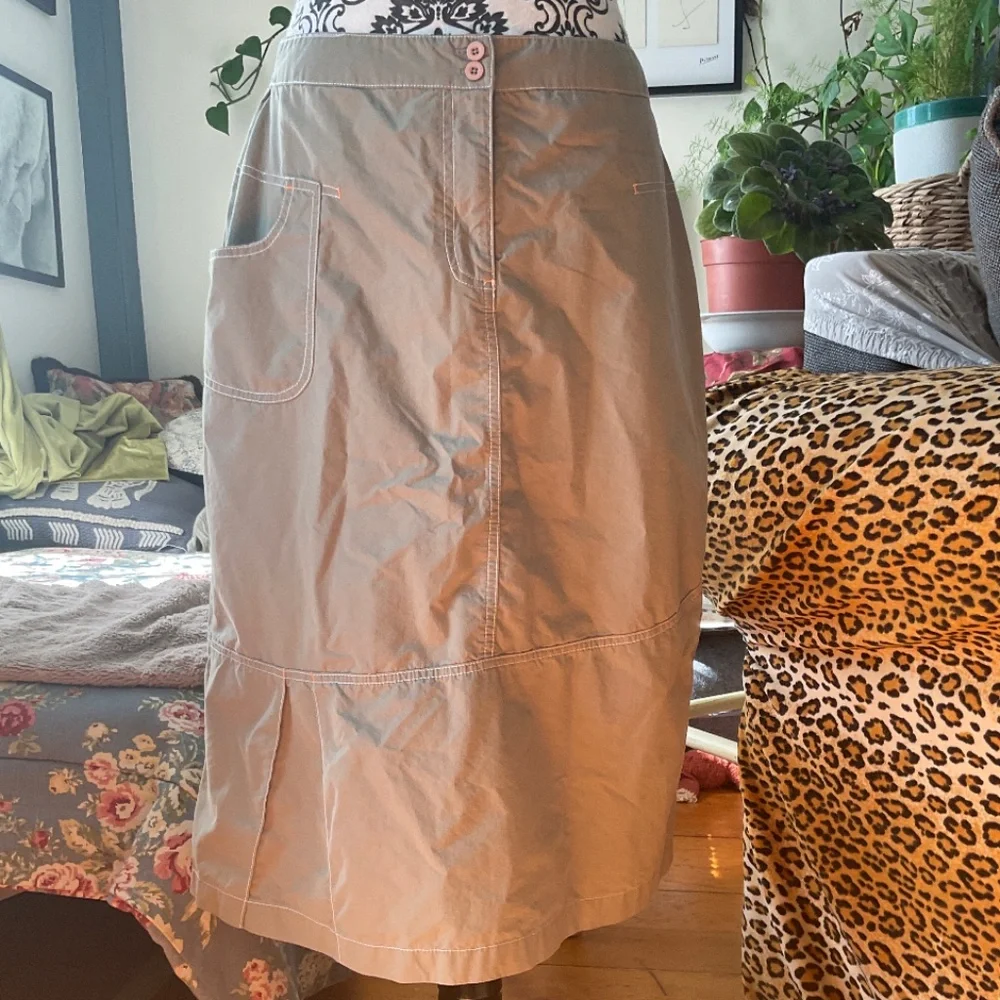 Safari green cargo skirt by Dakini size 10 - Picture 6 of 12